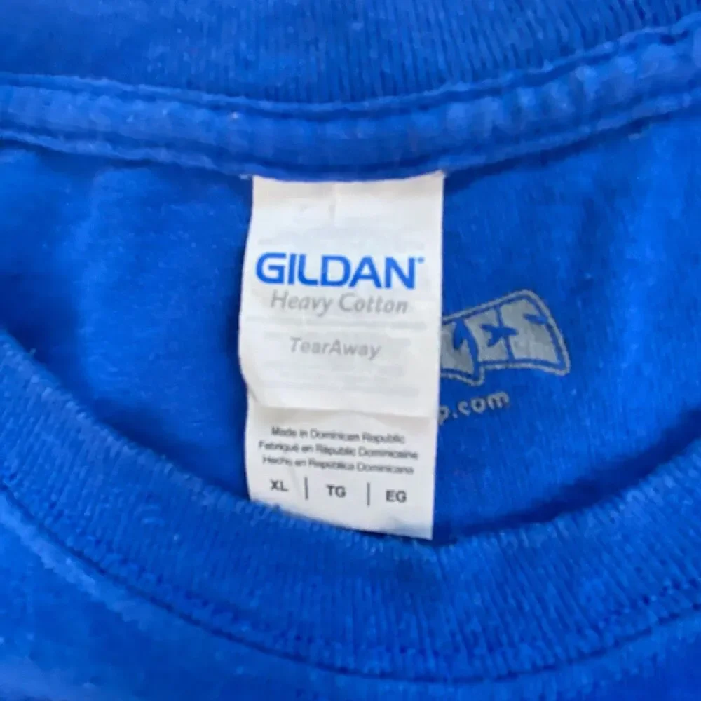 Gildan Mens 2XL Graphic T-Shirt Royal Blue Friends of Kylie Ballpark Event Tee